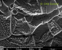 Korrosion eines Stahlbleches | © CRB Analyse Service GmbH